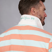 Elite Rugby Polo Coral & Green