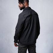 W.O.R.K Ripstop 4 Way Stretch L/Sleeve Shirt Black