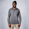 W.O.R.K Ripstop 4 Way Stretch L/Sleeve Shirt Dark Grey