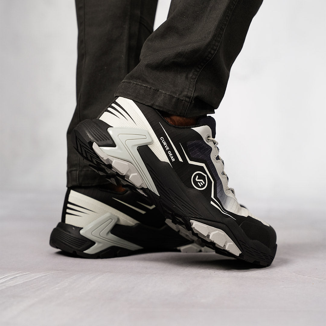 Apex Low Cut Safety Shoe Black & Grey