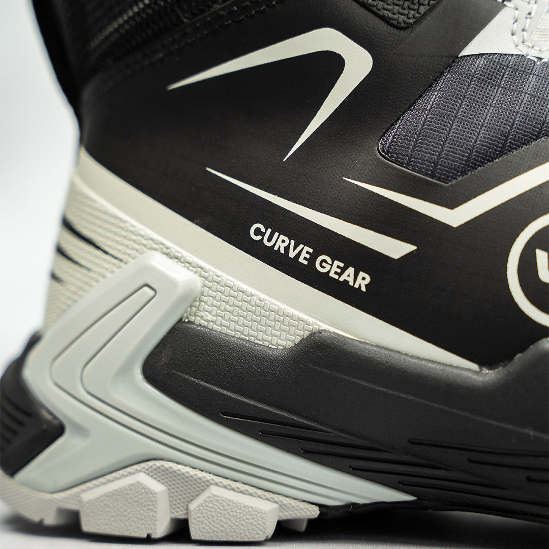 Apex Mid Top Safety Shoe Black & Grey