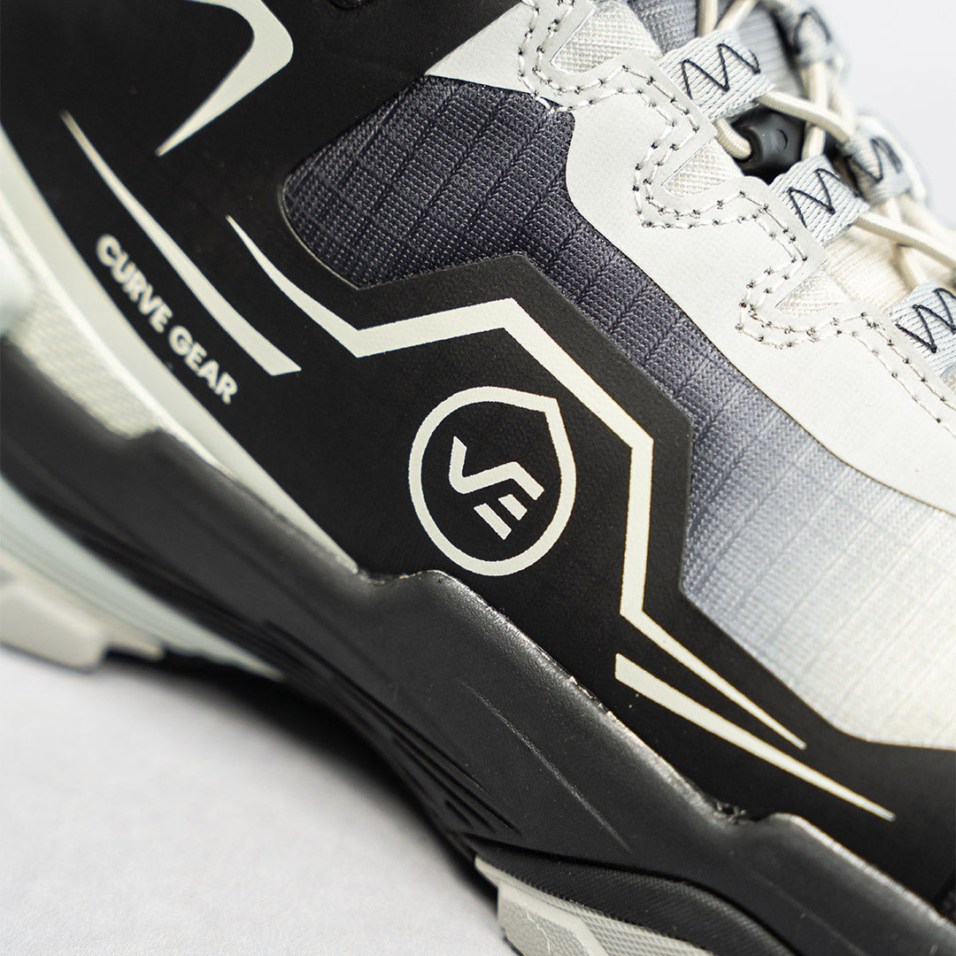 Apex Mid Top Safety Shoe Black & Grey