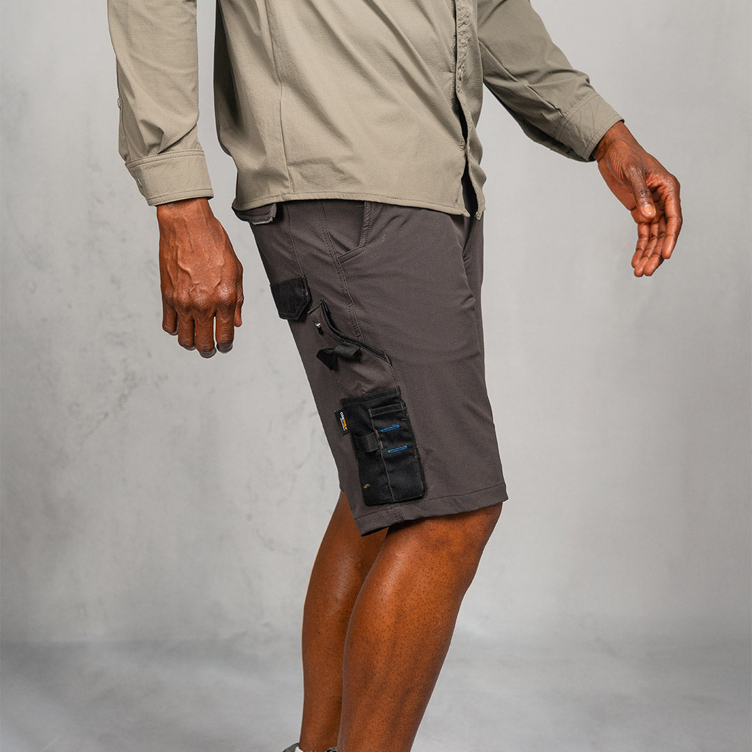 W.O.R.K Technical 4 Way Stretch Short Grey