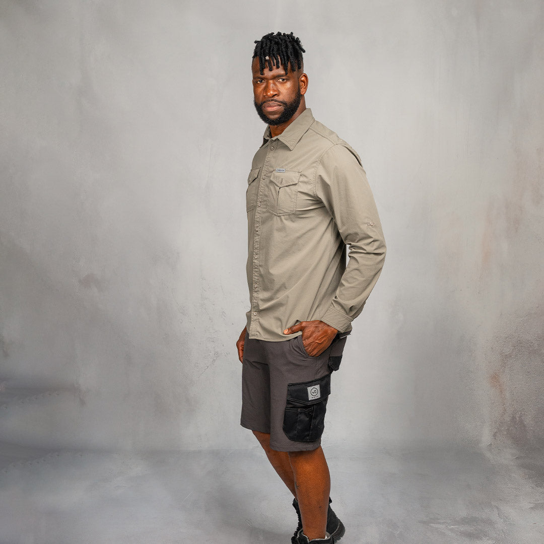 W.O.R.K Technical 4 Way Stretch Short Grey