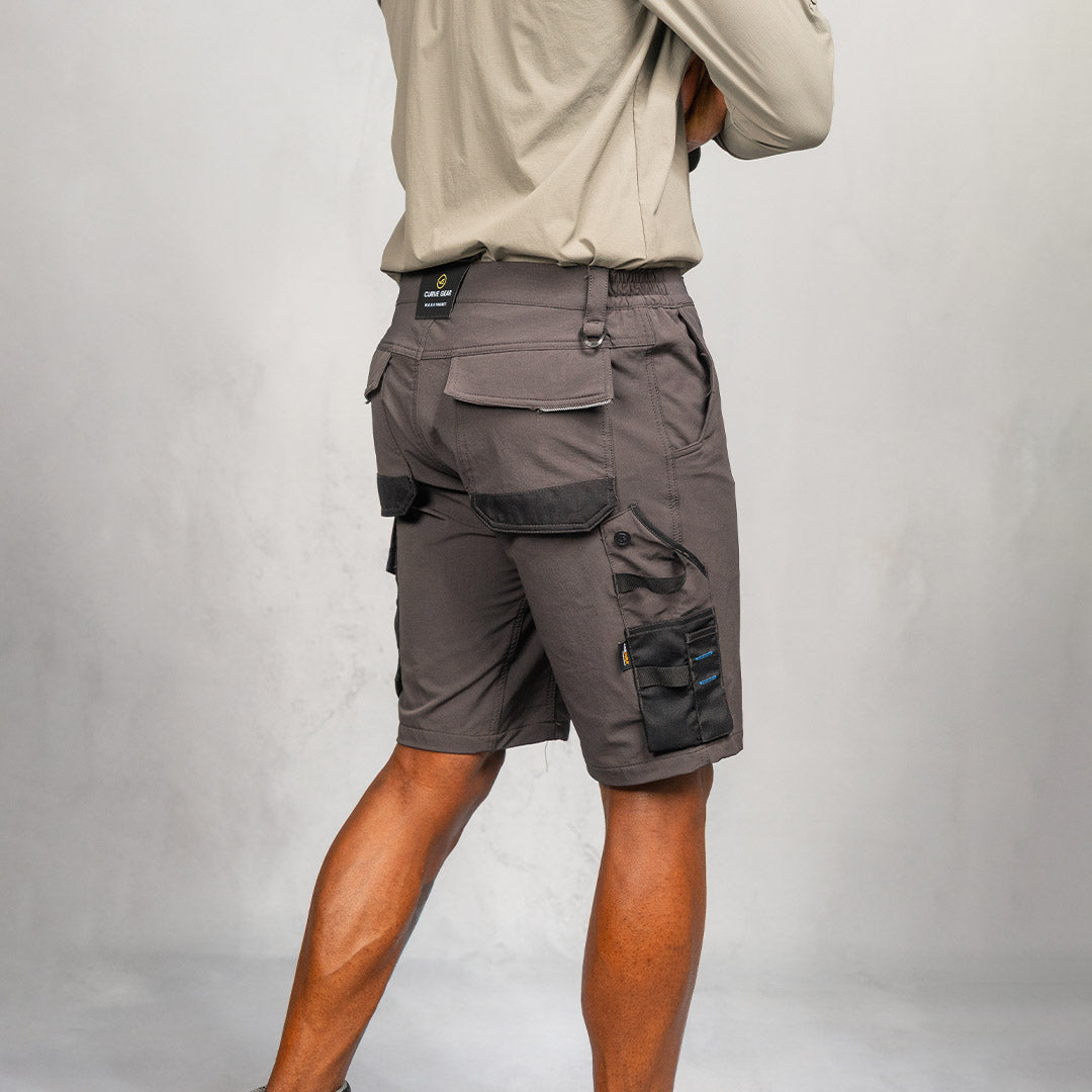 W.O.R.K Technical 4 Way Stretch Short Grey