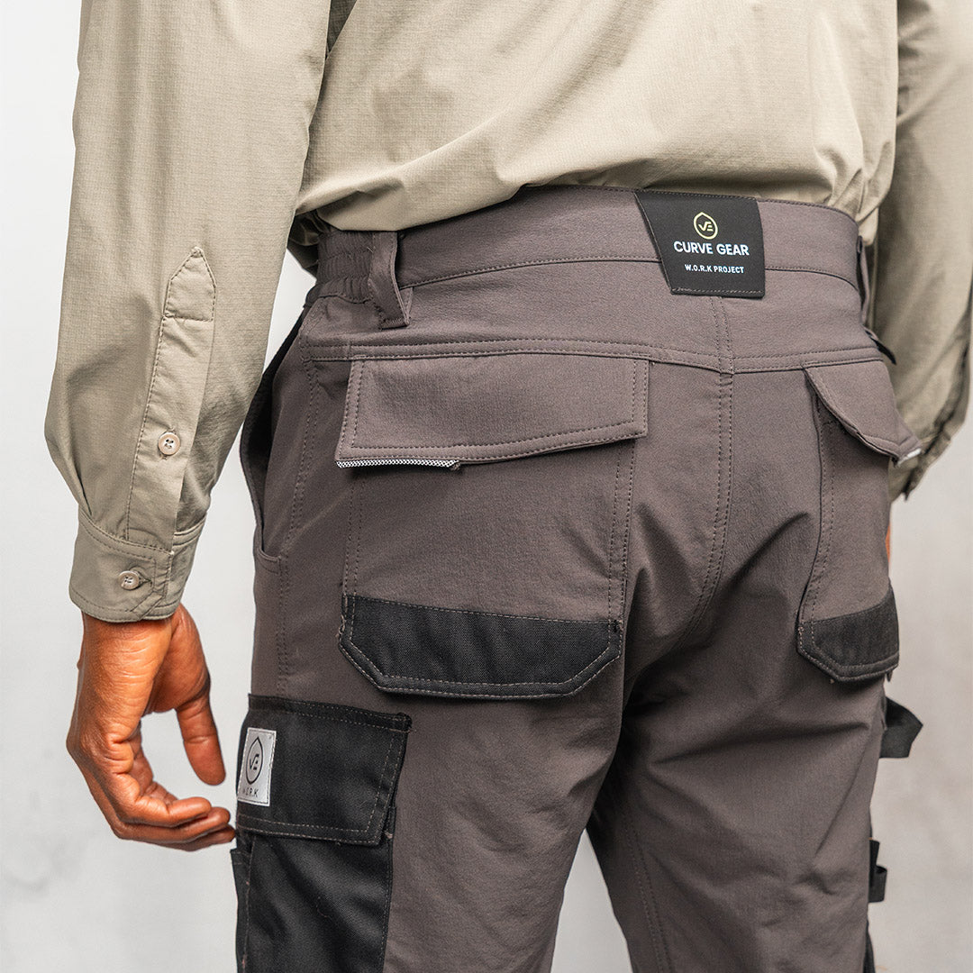 W.O.R.K Technical 4 Way Stretch Short Grey