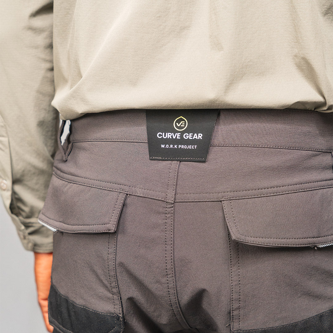 W.O.R.K Technical 4 Way Stretch Short Grey