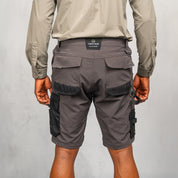 W.O.R.K Technical 4 Way Stretch Short Grey