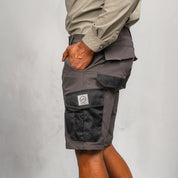 W.O.R.K Technical 4 Way Stretch Short Grey