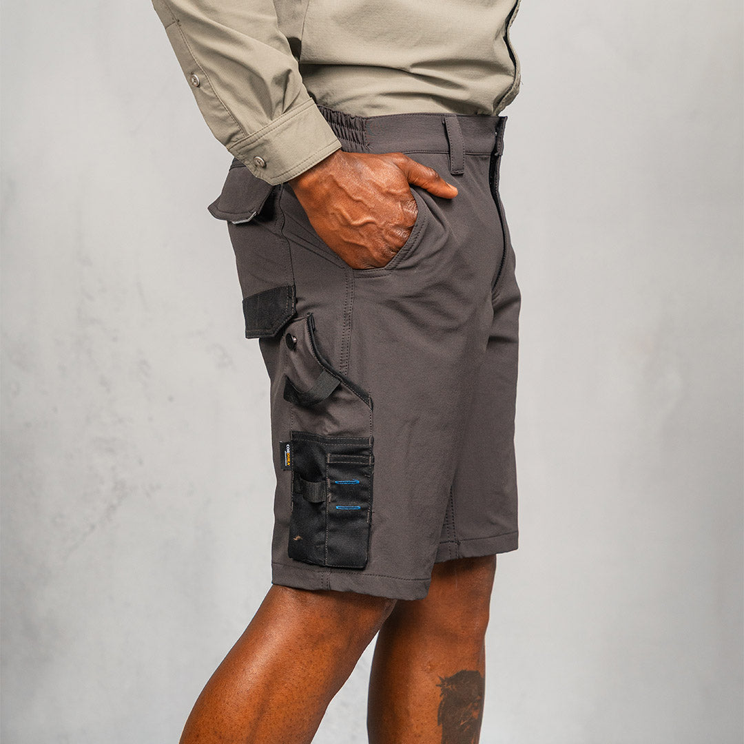 W.O.R.K Technical 4 Way Stretch Short Grey