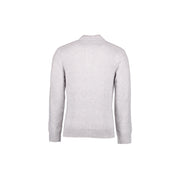 1/4 Button Wool Knit Charcoal