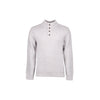 1/4 Button Wool Knit Charcoal