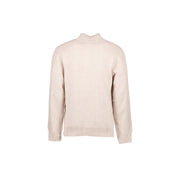 1/4 Button Wool Knit Sand