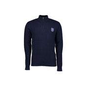 Cable Zip Knitwear Navy