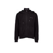 Forge Zip Up Knit Hoodie Black