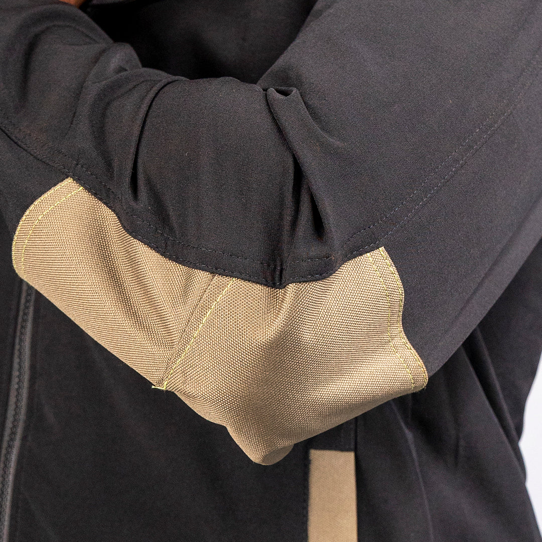 W.O.R.K 4 Way Stretch Zip Up Jacket Black