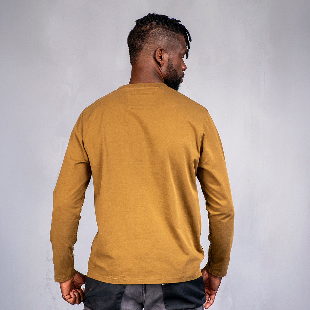 W.O.R.K Technical Long Sleeve T-Shirt Brown – Curve Gear