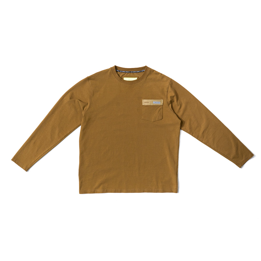 W.O.R.K Technical Long Sleeve T-Shirt Brown – Curve Gear