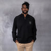 100% Merino Wool 1/4 Zip Knitwear Black