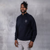 100% Merino Wool 1/4 Zip Knitwear Navy