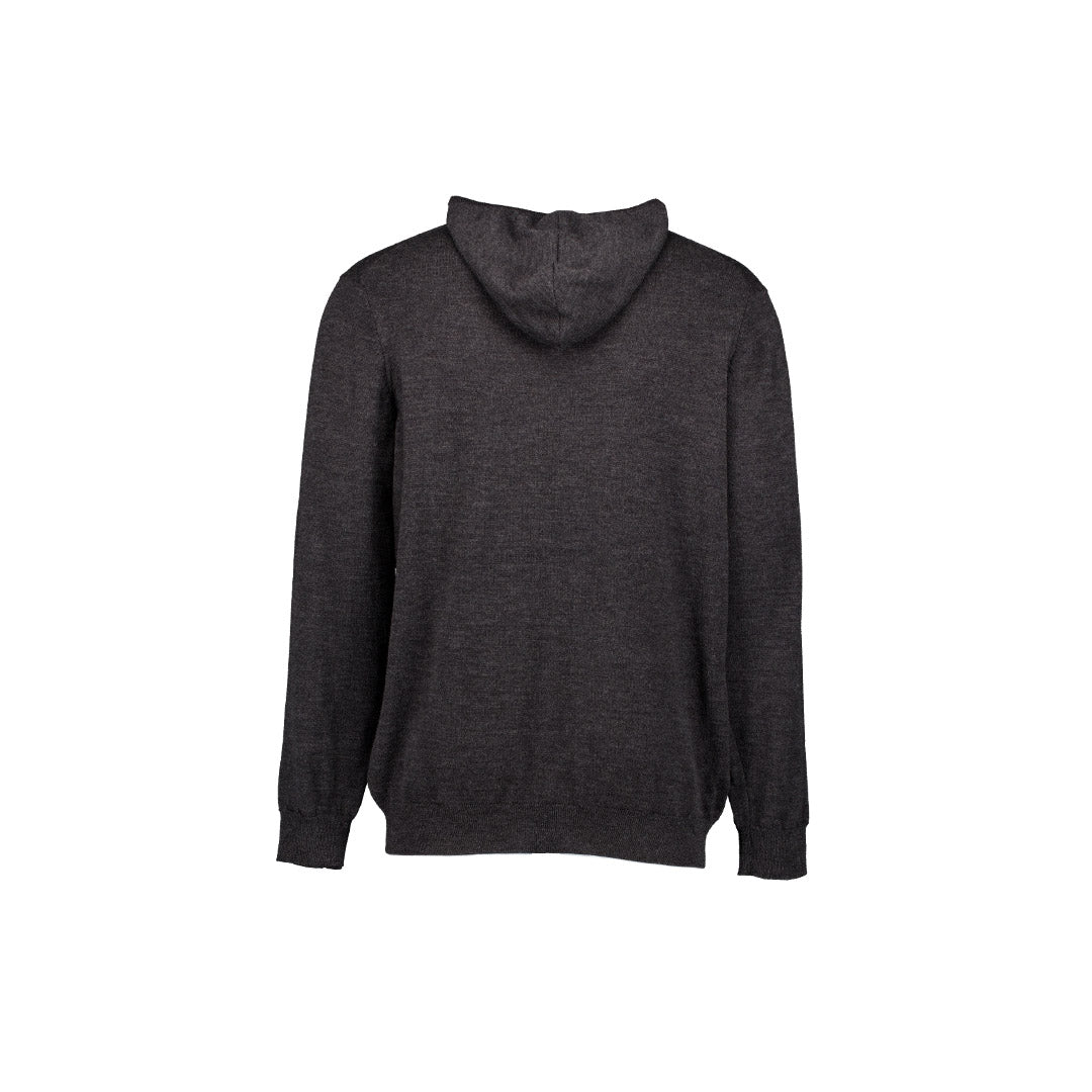 100% Merino Wool Hoodie Charcoal Melange