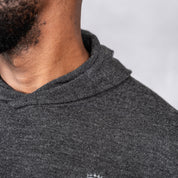 100% Merino Wool Hoodie Charcoal Melange