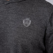 100% Merino Wool Hoodie Charcoal Melange