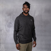 100% Merino Wool Hoodie Charcoal Melange