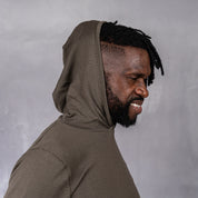 100% Merino Wool Hoodie Olive