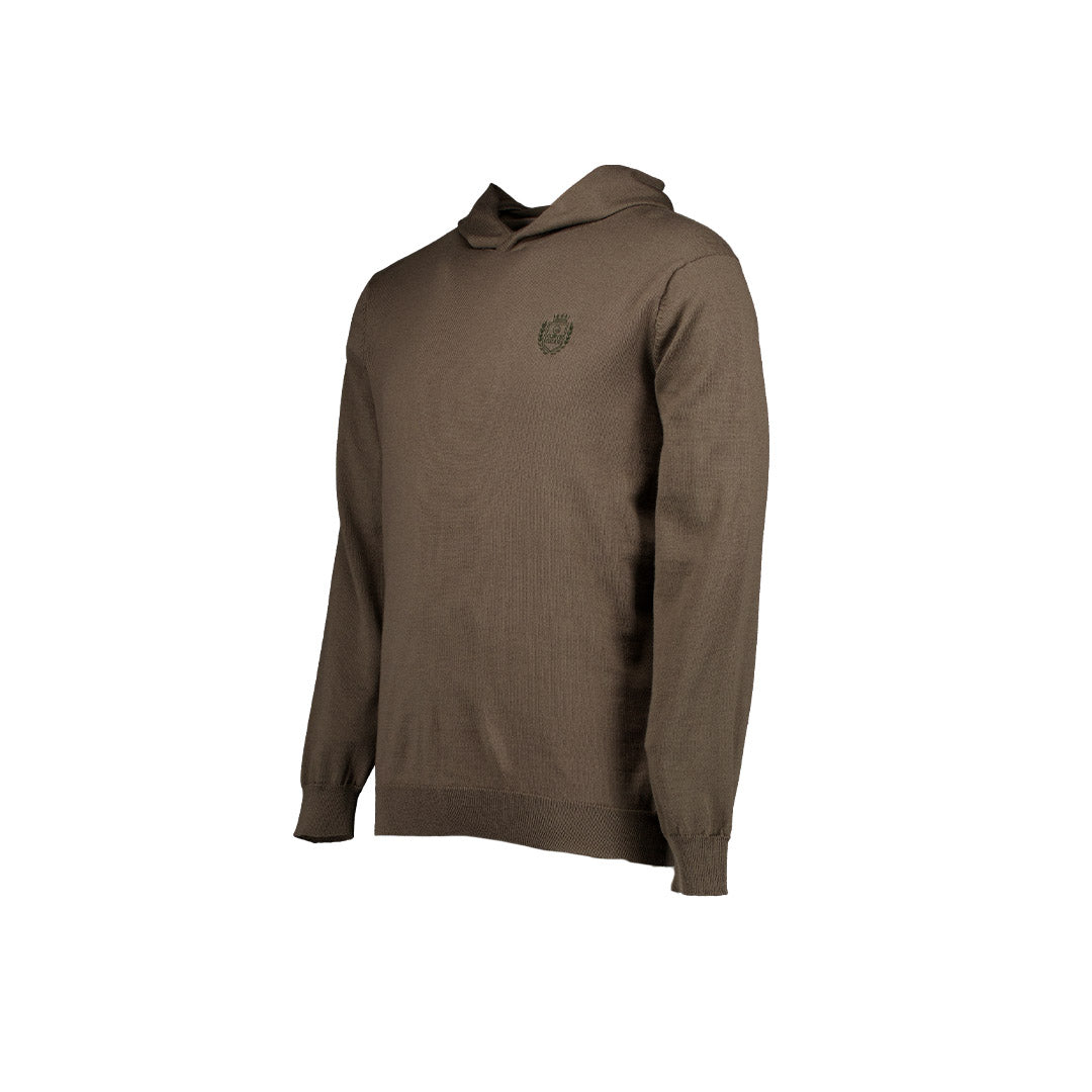 100% Merino Wool Hoodie Olive