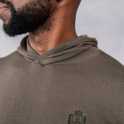 100% Merino Wool Hoodie Olive