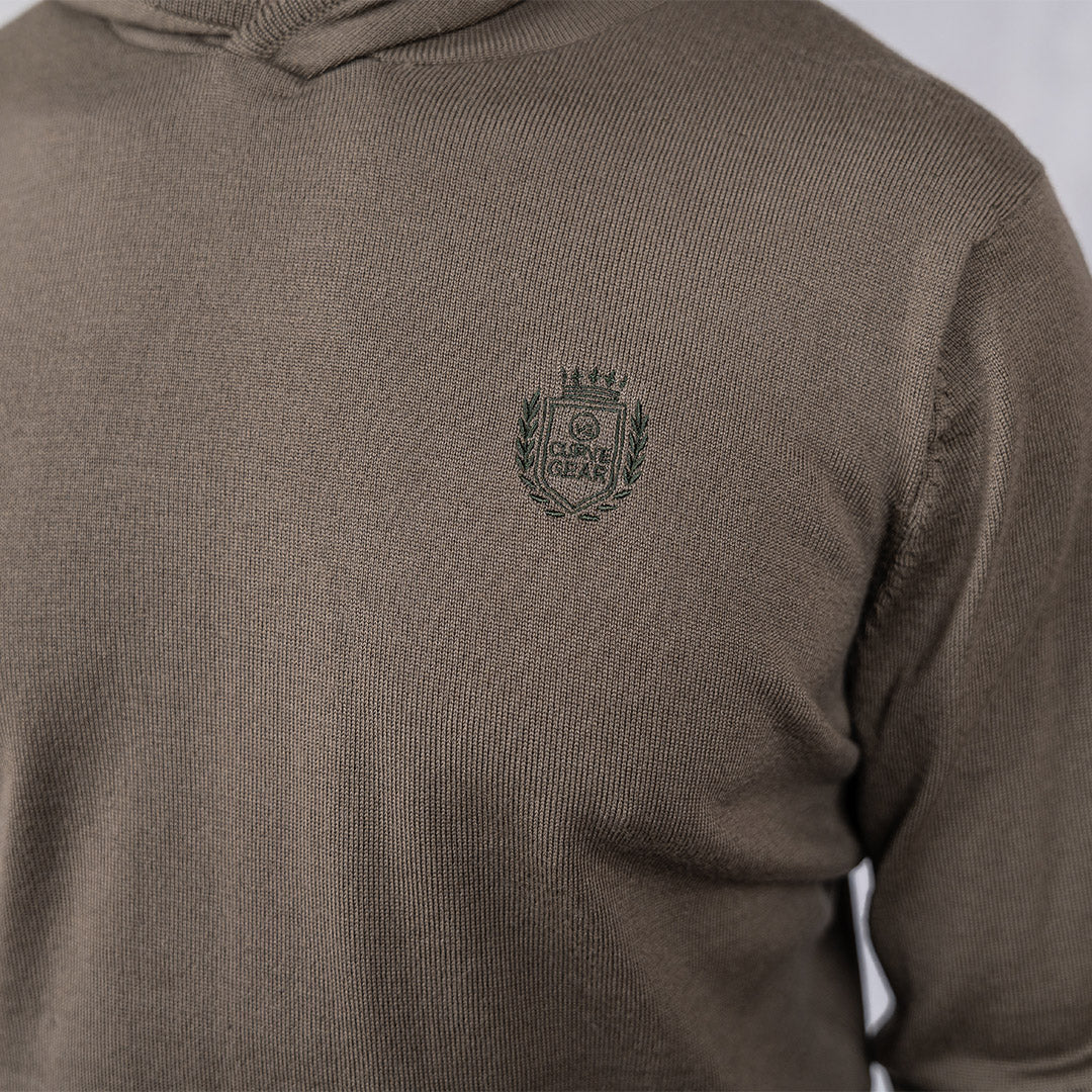 100% Merino Wool Hoodie Olive