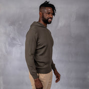 100% Merino Wool Hoodie Olive