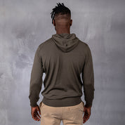 100% Merino Wool Hoodie Olive