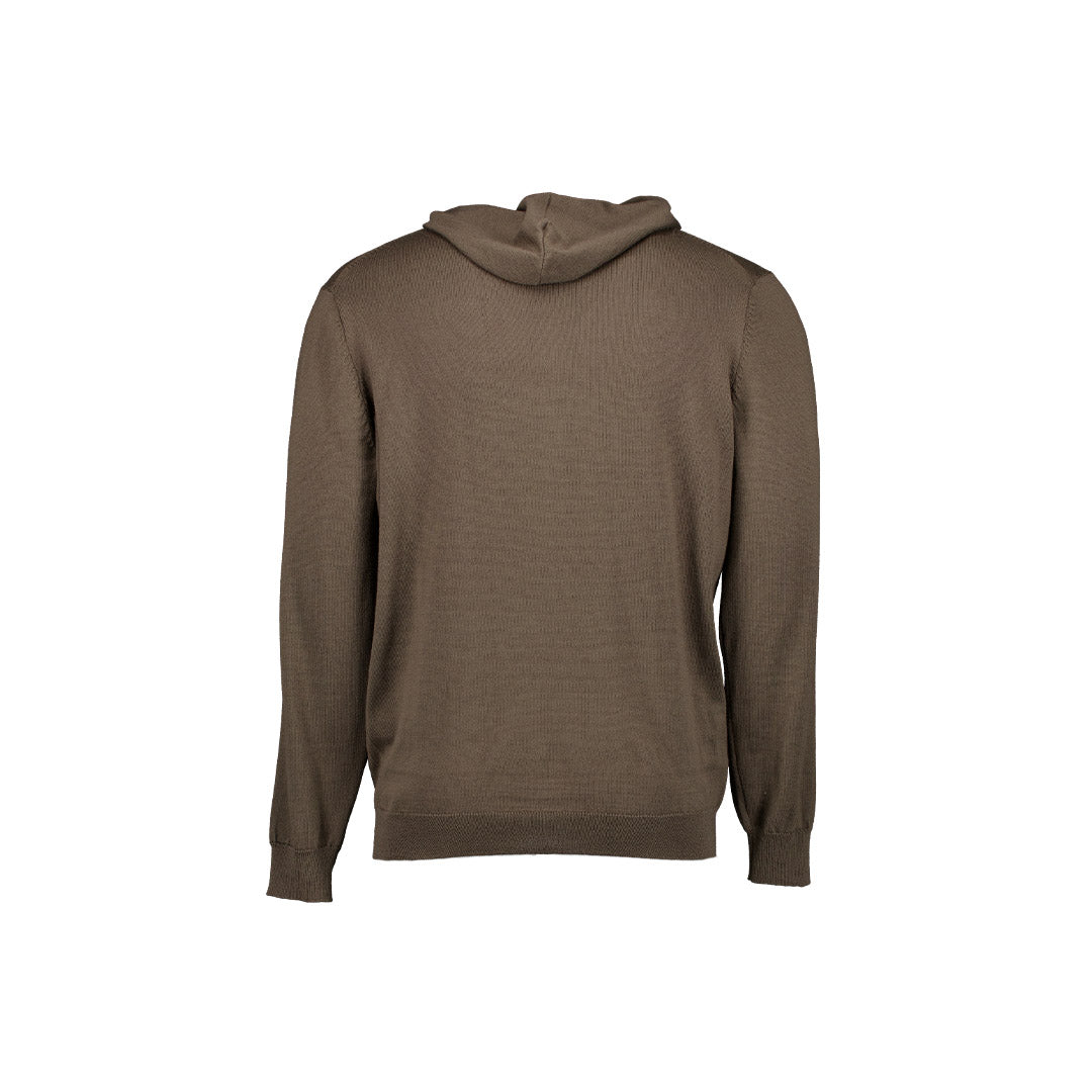 100% Merino Wool Hoodie Olive