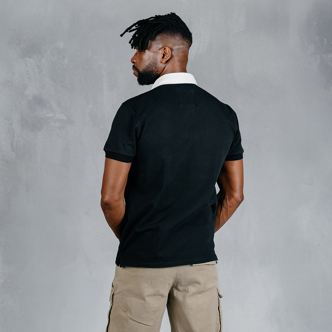 Elite Rugby Polo Black