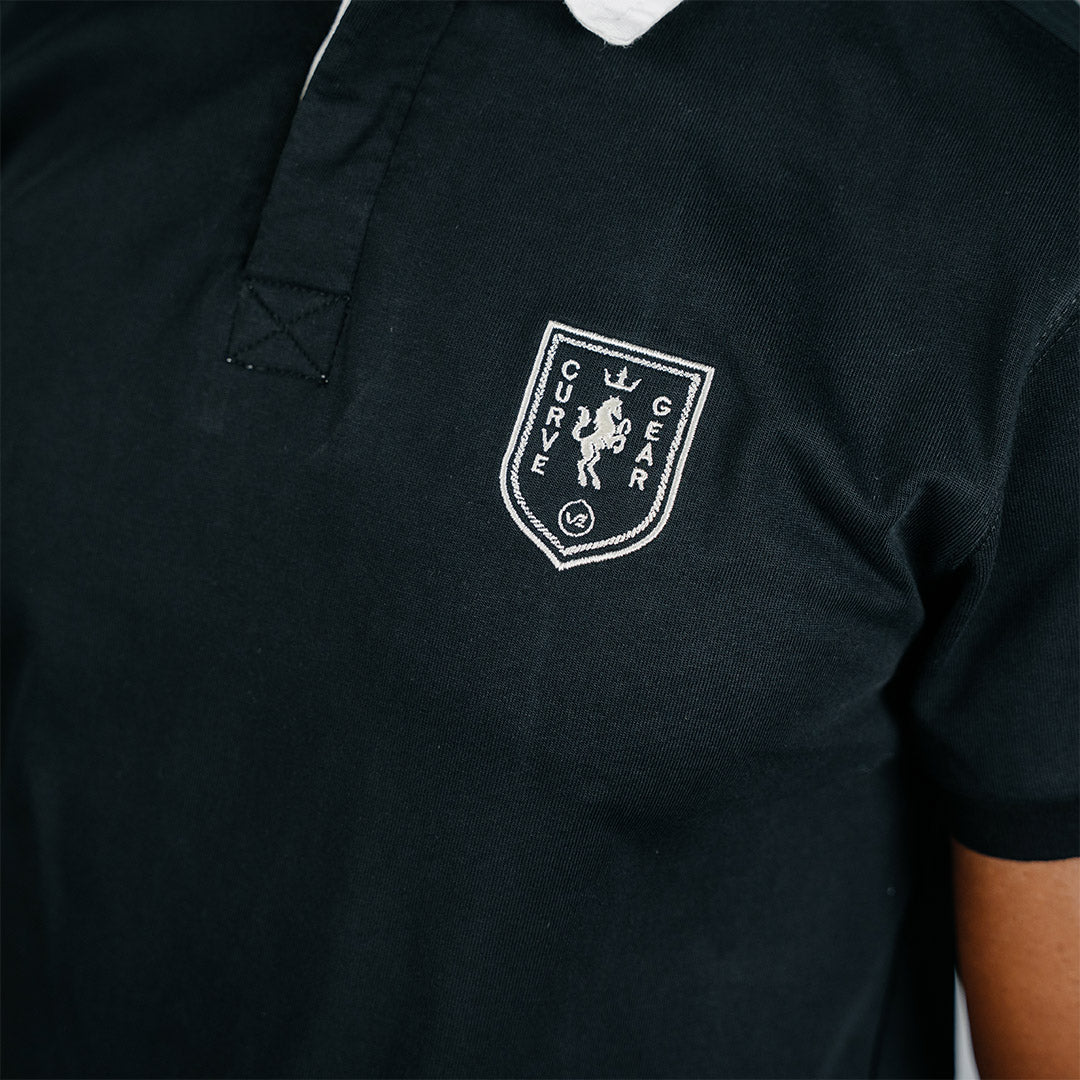 Elite Rugby Polo Black