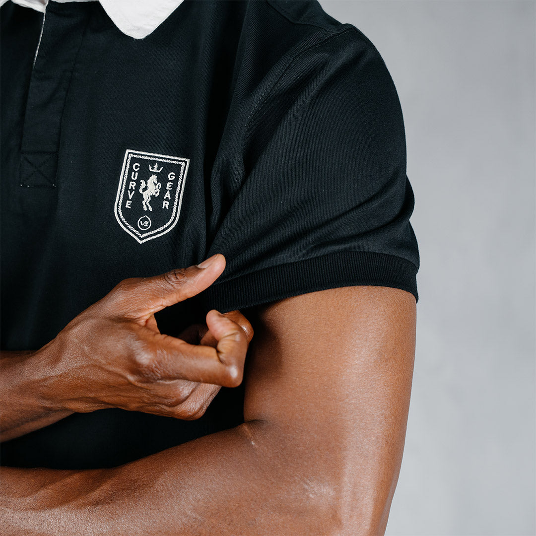 Elite Rugby Polo Black