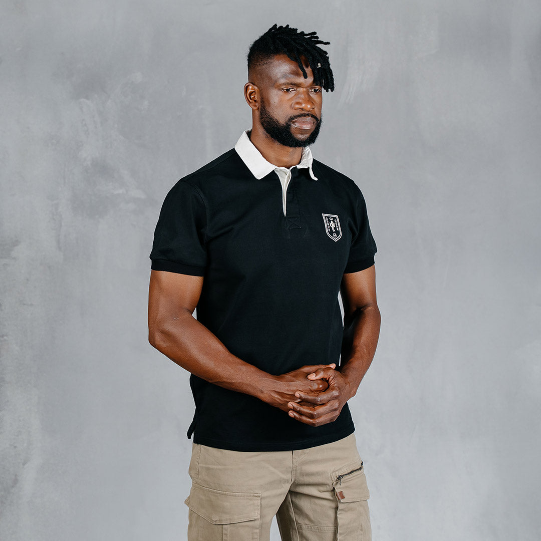 Elite Rugby Polo Black