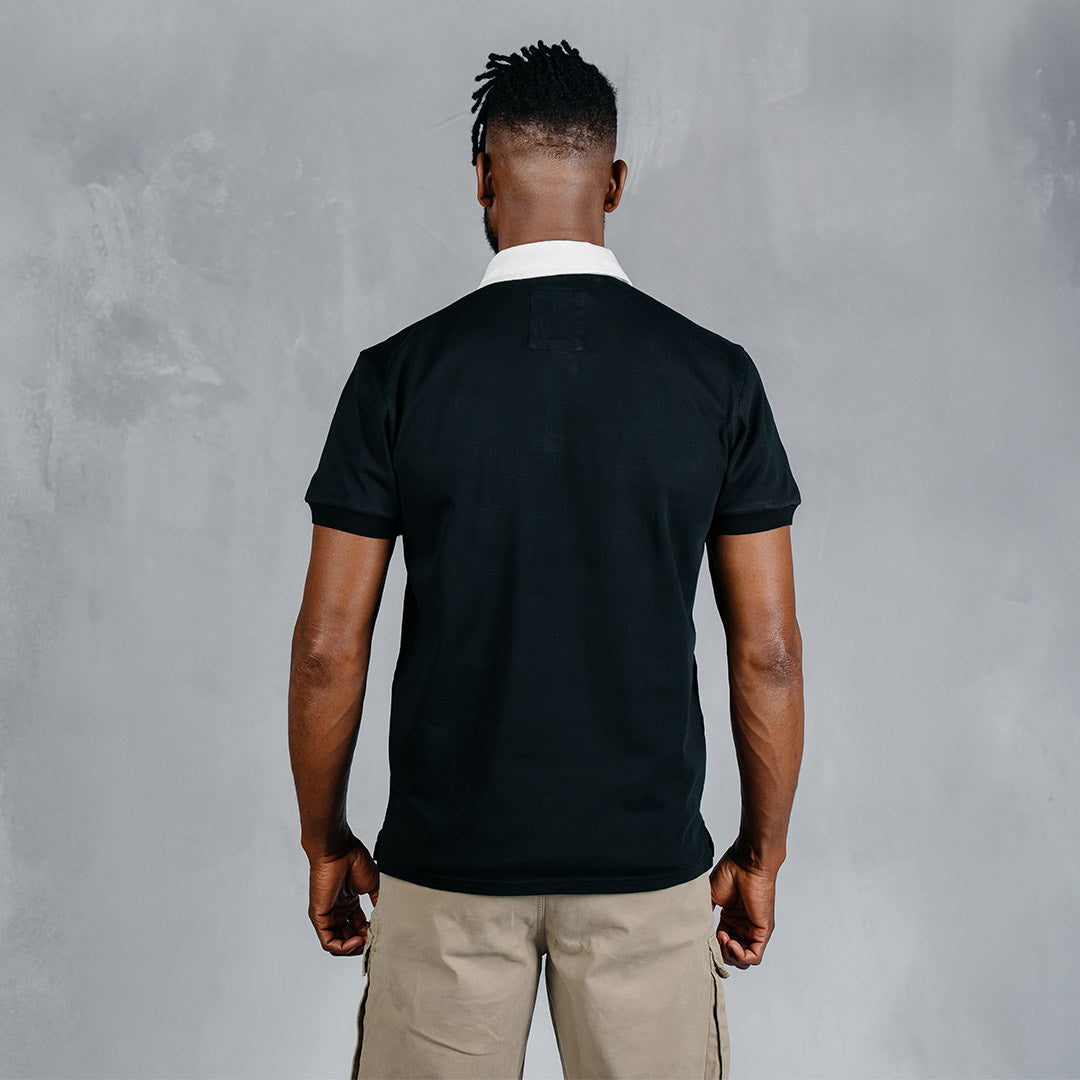 Elite Rugby Polo Black
