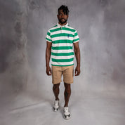 Elite Rugby Polo Bright Green & Off White