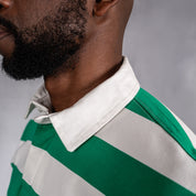 Elite Rugby Polo Bright Green & Off White