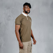 Elite Rugby Polo Dark Olive