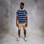 Elite Rugby Polo Navy & Denim Blue