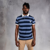 Elite Rugby Polo Navy & Denim Blue