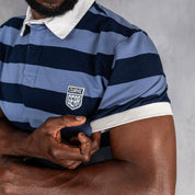 Elite Rugby Polo Navy & Denim Blue