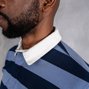 Elite Rugby Polo Navy & Denim Blue