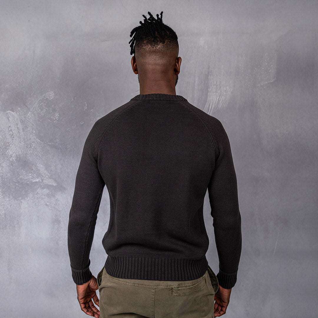 Foundry Crew Neck Knit Charcoal