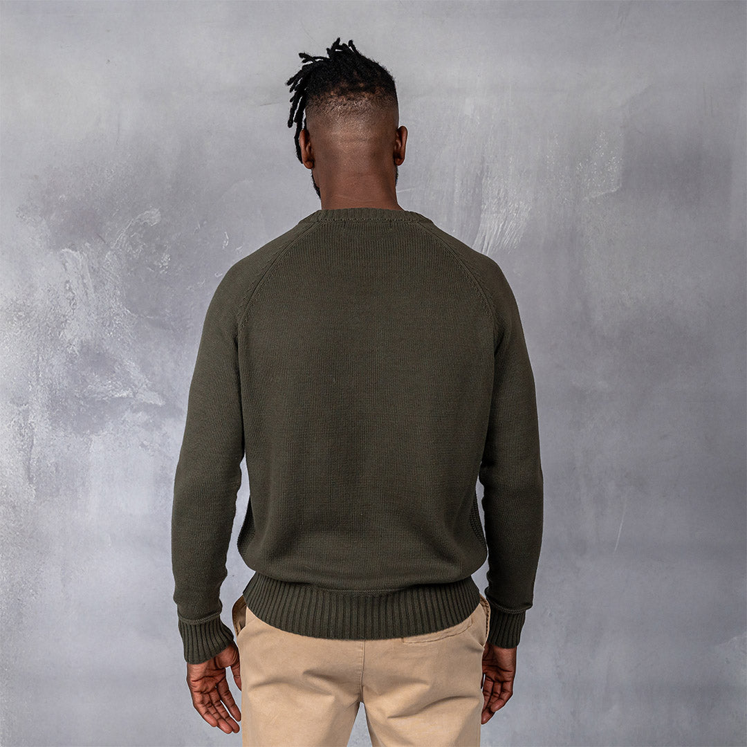 Foundry Crew Neck Knit Olive