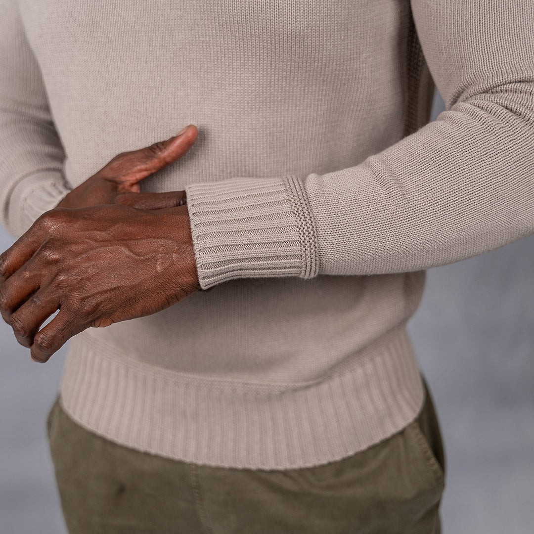 Foundry Crew Neck Knit Stone